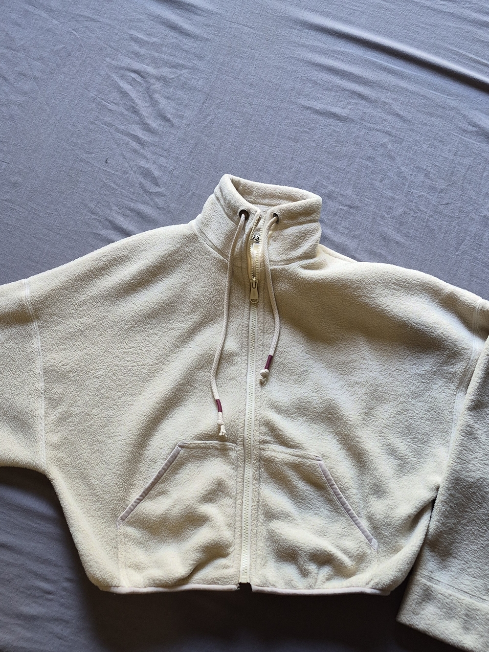 Free People Alpine Sherpa Fleece Zip-Up Jacket
